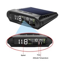 자동차 헤드업 디스플레이 car hud 태양열 GPS 헤드 업 ddisplay 무선 속도계 총 마일리지 시간 날짜 속도 2 알람 기능, tod475
