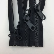 60-300cm 5 8 10 양면 지퍼 풀러 헤드 수지 수리 키트 외부 텐트 DIY 의류 바느질 액세서리, 01 Black_03 10 #_03 80cm