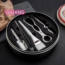 다용도 메탈 보이차 도구세트 차집게 차칙 차시 다도용품 Esyuse 증정, 메탈다도구세트, 1개