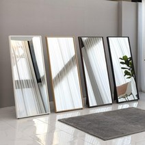 견고한 (거치대형) 대형 전신 거울 (4색) 스탠드 우드 사각 미용실 매장, 알루미늄