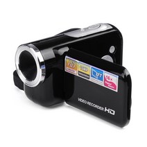 폴라로이드카메라 HD 디지털 비디오 카메라 캠코더 16MP 나이트 비전 녹화 16X 줌 2 인치 LCD 디스플레이, 02 빨간_02 With 32GB SD Card