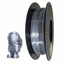 샤이니 실크 실버 PLA 필라멘트 1.75mm 3D 프린터 필라멘트 0.5KG 샤이니 메탈릭 메탈 실키 샤인 PLA 소재 500g, Silk Silver