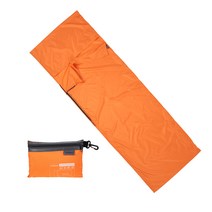 TOMSHOO 캠핑 침낭 침낭라이너, 오렌지