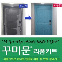 폼나라 꾸미문 현관문 리폼키트 입체패널 단열시트지 폼블럭 DIY, 리얼그린