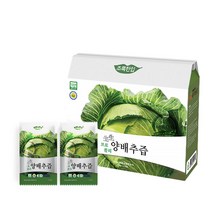 [초록한입] 유기농 브로콜리 양배추즙 110ml 30포, 30팩