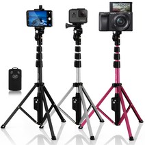셀루미 VCT-188 무선 삼각대 셀카봉 풀세트, 블랙