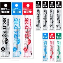 제브라 클립온 리필심 SK-0.7 10개 FOR 슬림 멀티, SK 0.7 혼합 x 10개(흑5청2적2녹1)