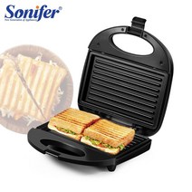 샌드위치메이커 와플메이커 전기 와플 panini 750w 샌드위치 요리 주방 가전 아침 식사 와플 기계 붙지 않는 철 팬 sonifer, sf6136, 에게