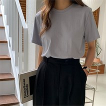[라넌샵] 시즌off - 실켓 라운드 반팔 티셔츠 러브앤헤이트