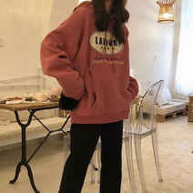 간지난다 여성용 란츠 프린팅 후드티