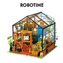 한글 설명서 로보타임 DIY 미니어쳐 하우스 DG104 CATHYs FLOWER HOUSE 홈 가드닝