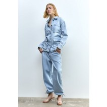 독일 자라 ZARA 블록 힐 비닐 샌들 146898