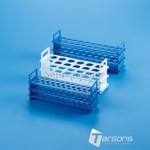 T202010-B W / 핸들형 테스트 튜브 랙 13ml Test Tube Rack Tarsons [1/EA], T202010-W 13ml