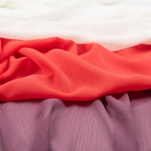 유명한원단 블라우스원단 요루 쉬폰 원단 백아이보리 레드 퍼플 무지 3종, 퍼플(D육삼)