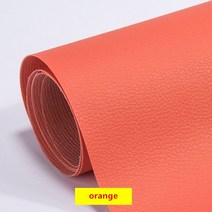 가죽모듈소파 100/200x137cm PU 가죽 자체 접착 수정 보조금 스티키 고무 패치 소파 직물 이후 시뮬레이션, 12 orange_01 100x137cm