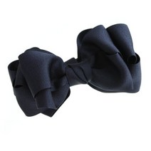 [반텐] VINGTAINE 볼류미 리본 바나나 클립 헤어 클립 헤어 액세서리 그로그란 H-503-NY 네이비