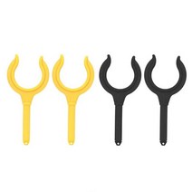 2Pcs 마린e Boat Dinghy Oar Lock Fishing Rod Holder Rowlock Horn Side Mount Rowing Kit for Kayak Canoe, [02] Black
