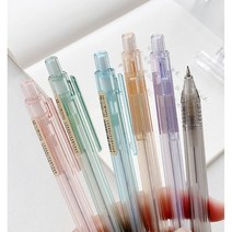 투명 파스텔 샤프 0.5mm 노크식샤프 6종 팬시 연필 학교선물, 블루
