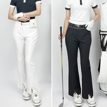 아크나인 여성 봄 골프바지 기능성 슬림 롱 트임 부츠컷팬츠 S~XL 빅사이즈 골프웨어 연습복