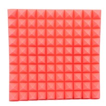 실내방음벽 가정용 아파트 방음벽 차음재 차음판 스튜디오 어쿠스틱 폼 패널 방음 트리트먼트 KTV 룸 벽 스폰지 패드 패널 50x50x5cm 1 개, Red, 01 Red