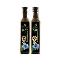 KRÄUTERLAND N A T U R - Ö L M Ü H E Krauterland 유기농 블랙 커민 오일 여과된 2x250ml 100% 순수 부드럽게 냉압착 이집트