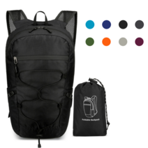 르로끄 초경량 접이식 등산 배낭 가방 백팩, 블랙