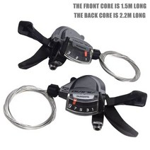 자전거 기어 변속 레버 자전거 기어 교체 shimano 시프트 레버 3x9 27 속도 m4000 9 속도 mtb 산악 자전거 뒷 변속기 sl-m4000 시프터 세트 자전거변속기, sl-m4000 3x9