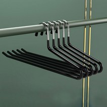 인생원픽 1+1 신박한정리 고급 논슬립 5단 바지걸이 접이식 바지옷걸이 플라스틱 집게 치마 하의 걸이, D.논슬립 바지걸이 10P, 블랙