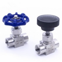 공압 부품 니들 밸브 암나사 1/8 "1/4" 3/8 3/4 인치 스테인레스 스틸 유량 제어 차단 크레인, 01 DN20 H pressure blue