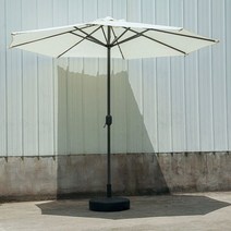 2.7m 태양광 패널 라이트 캠핑 정원 파라솔 편의점 태슬 받침대 야외용 카페, 단일사이즈, 물통 받침대