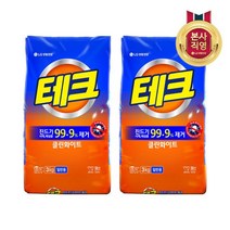테크 클린화이트 진드기제거 분말세제 리필, 2개