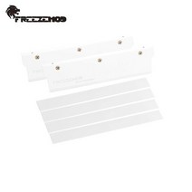 2PCS FREEZEMOD DDR5 RAM 방열판 쿨러 실리콘 열 전도성 패드가있는 메모리 라디터 PC 냉각 알루미늄, White 2 pcs