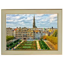 H007-5/그랑플라스광장사진액자 A4 벽걸이액자 포토액자 벨기에 브뤼셀 풍경화 풍경사진 풍경화그림, 그랑플라스사진액자