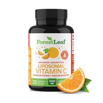 포레스트리프 리포조말 비타민C 1000mg 120정 메가도스 리포솜 리포좀 고약사, 1팩