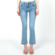 게스 여성 가을청바지 크리스탈 슬림 부츠컷 라이트블루 데님팬츠 YM7D7012