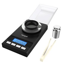 Homgeek 저울 정밀 미니 휴대용 전자 실험 실용 저울이 밀리그램 캐럿 금 상기 50g / 0.001g 배터리없음, CX-128