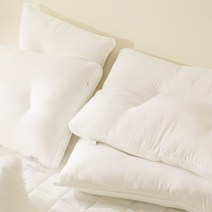 1+1 후레쉬 항균 마이크로화이바 다운필 호텔식 베개솜 구름솜 인조구스 마이크로솜 항균솜 거북목 낮은베개솜 높은베개솜 40 X 60 50 X 70, (옵션02) 1+1 경추형 항균베개솜 화이트