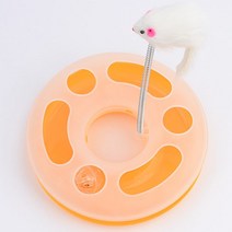 움직이는 고양이 생쥐 오뚝이 장난감 원형레일