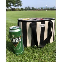 민그린 골프 보냉백 간식가방 라운딩 골프파우치 필드용품 라운딩가방 카트백 소지품, 블랙
