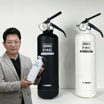 한문철TV 한블리 카르노 차량용 휴대용 가정용 ABC 분말 소화기, 1kg 분말 소화기 (화이트), 1개