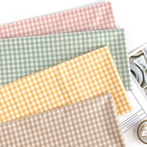 친환경 무독성 방수천 1cm 체크 방수원단 4종, 옐로우