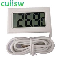 1pcs LCD Digital Thermometer for Freezer Temperature -50~110 degree Refrigerator Fridge, 03 WHITE