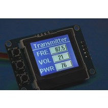 FM 송신기 라디오 스테이션 PLL 스테레오 디지털 주파수 DIY 키트 76-108 MHz 수신기 안테나 LCD 디스플레, 한개옵션0