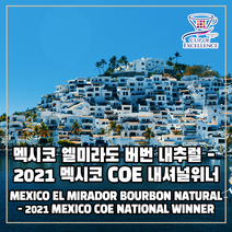 (커피생두) 234 멕시코 엘미라도 버번 내추럴 - 2021 멕시코 COE 내셔널위너 500g