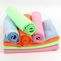 [웰하임] 스웨이드 스포츠타올 20X100cm 등산 낚시 수건, 그린