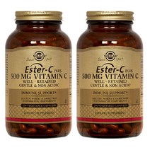 솔가 에스터 C 플러스 비타민C 500mg Vegetable Capsules 250정 2개