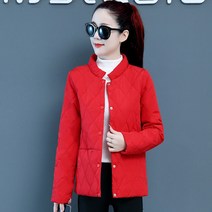 Momolatti 여성용 슬림 주머니 오리털 레귤러 핏 경량 자켓