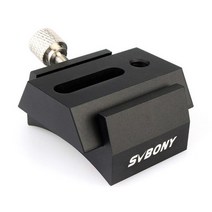 SVBONY 완전 금속 브래킷베이스 슈 + 42mm 더브테일 UNC 1/4 20 광학 망원경 가이드 스코프용 마운팅, 도브테일 홈, CN