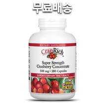 Natural Factors CranRich 슈퍼 스트렝스 크랜베리 500 mg 180캡슐