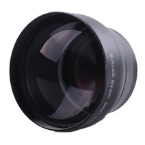 호환 텔레컨버터 익스텐더 콘버터 근접 촬영을 위한 58mm 2.2x 범용 텔레컨버터 렌즈 망원 렌즈 다층 코팅 dslr 카메라 액세서리, 검은색